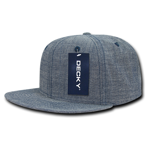 Decky-1094-6 Panel High Profile Structured Denim Snapback