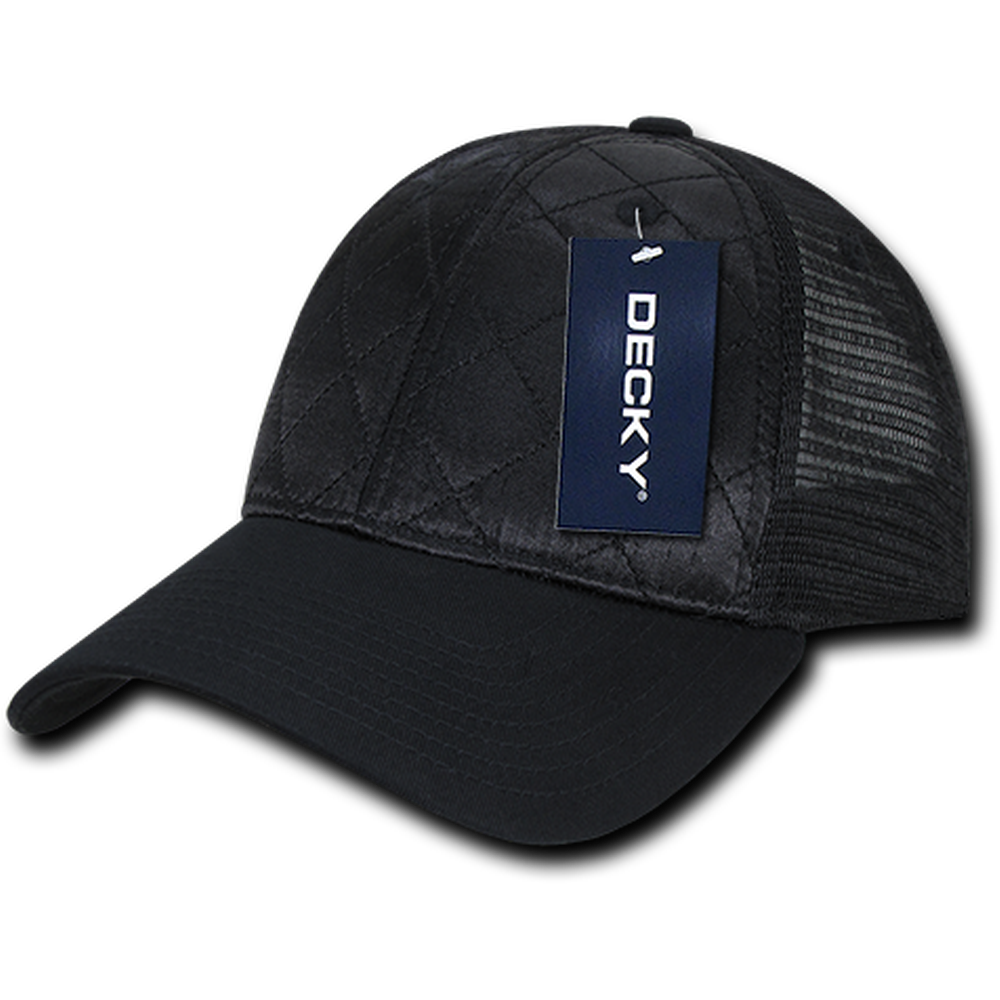 Decky-1142-6 Panel Low Profile Structured Quilted Trucker