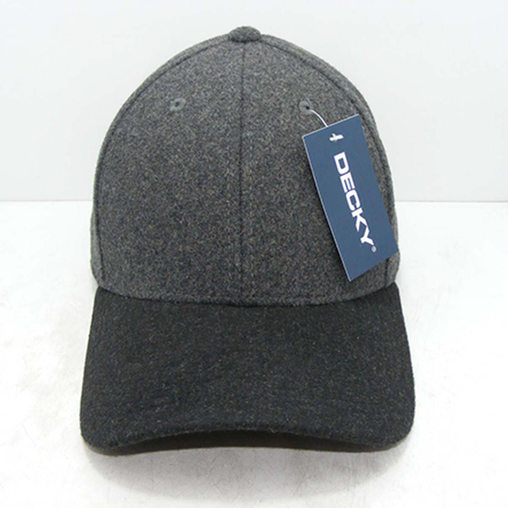 Decky-236-6 Panel Low Profile Structured Melton Cap