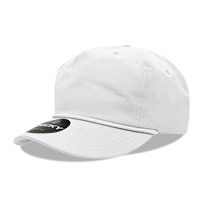 DECKY Premium 5-Panel High Profile Relaxed Cotton Rope Hat – Snapback