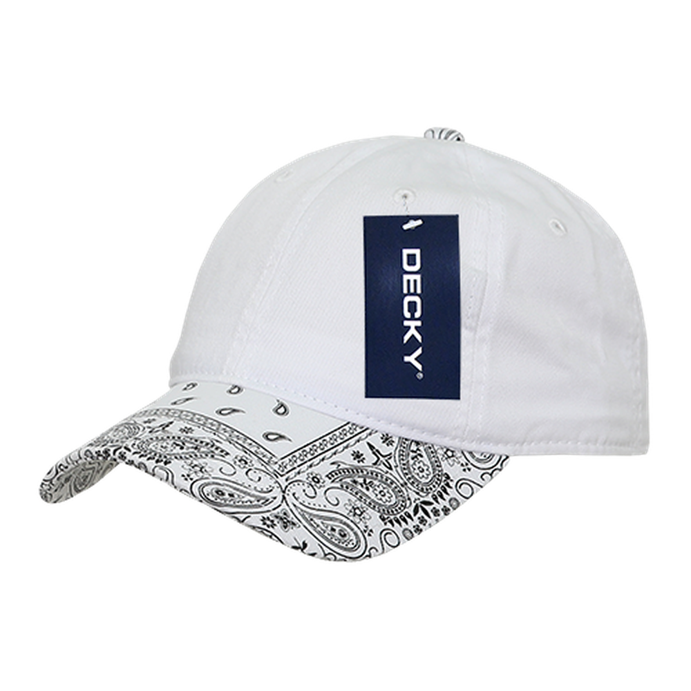 Decky-256-6 Panel Low Profile Relaxed Bandanna Bill Dad Hat