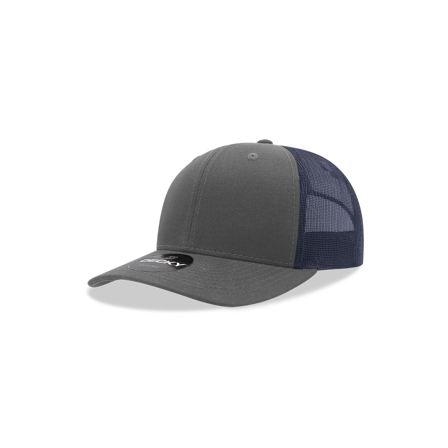 Decky-5019-Youth 6 Panel Mid Profile Structured Cotton Trucker