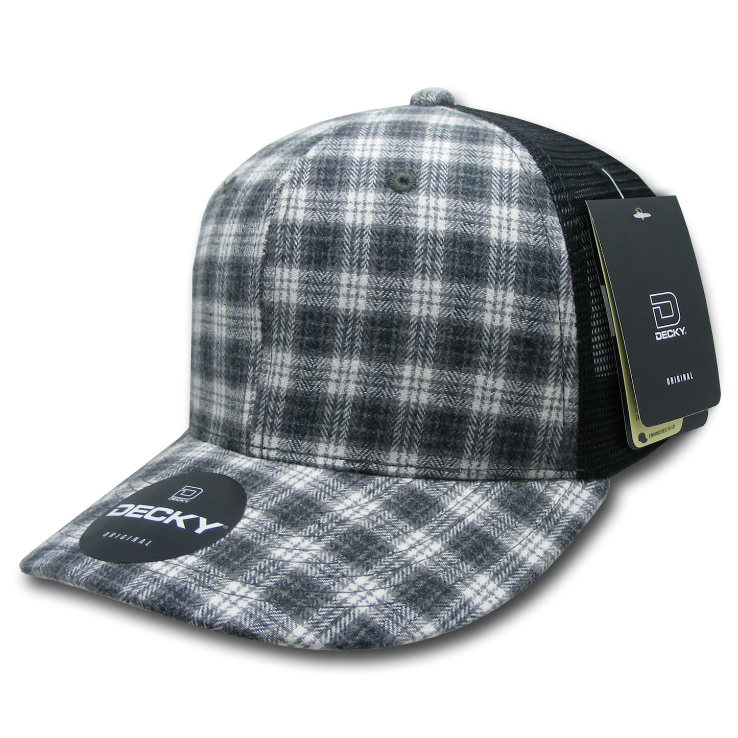 Decky-214-6 Panel Low Profile Structured Cotton Trucker