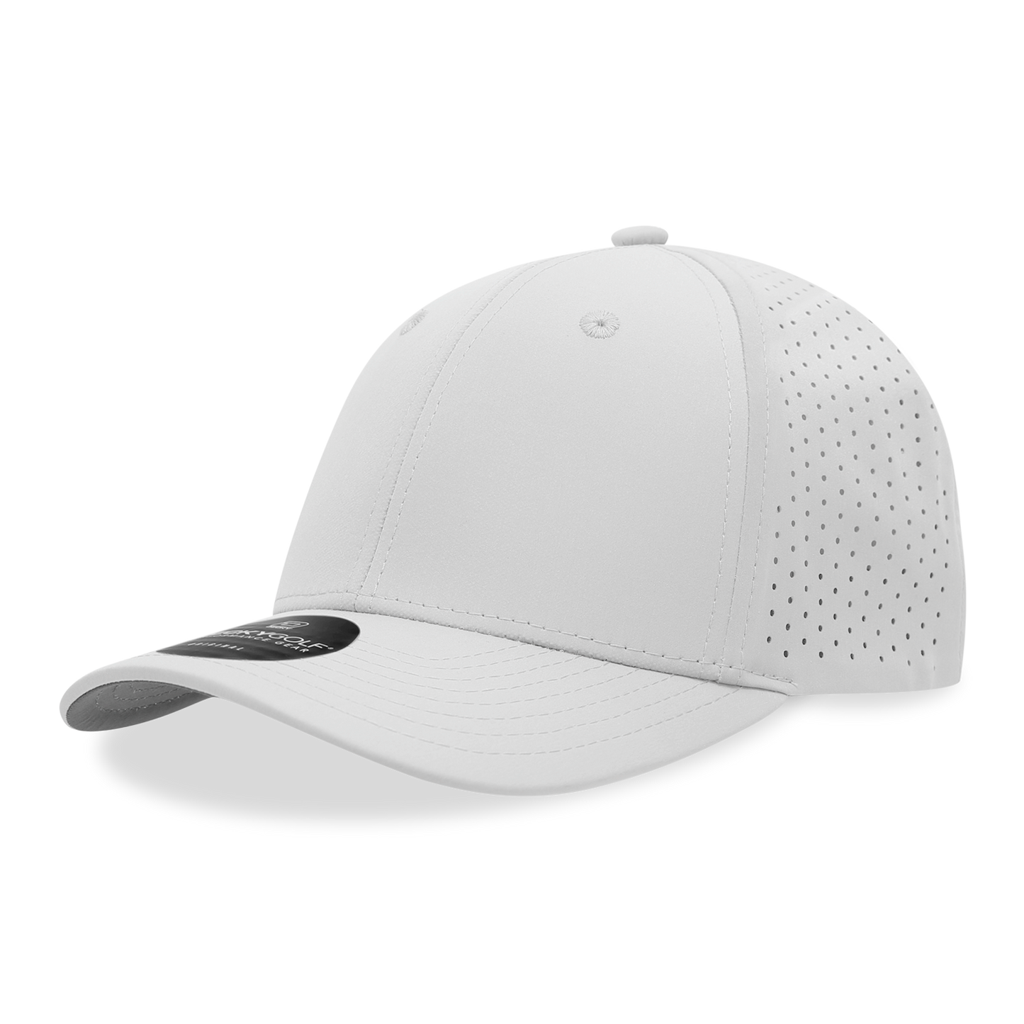 6 Panel Mid Profile Perforated Cap – Decky Performance Hat