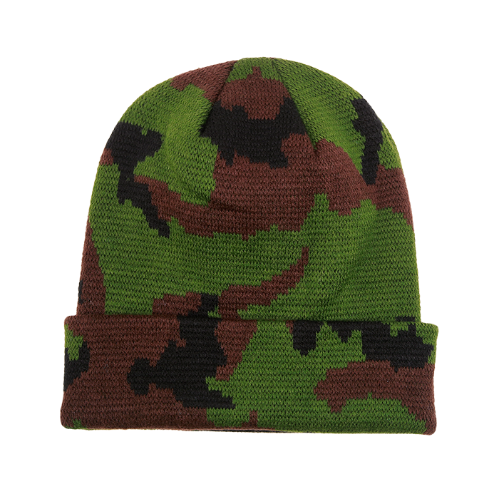 Camo Long Beanie – Adjustable Winter Knit Cap | 8030