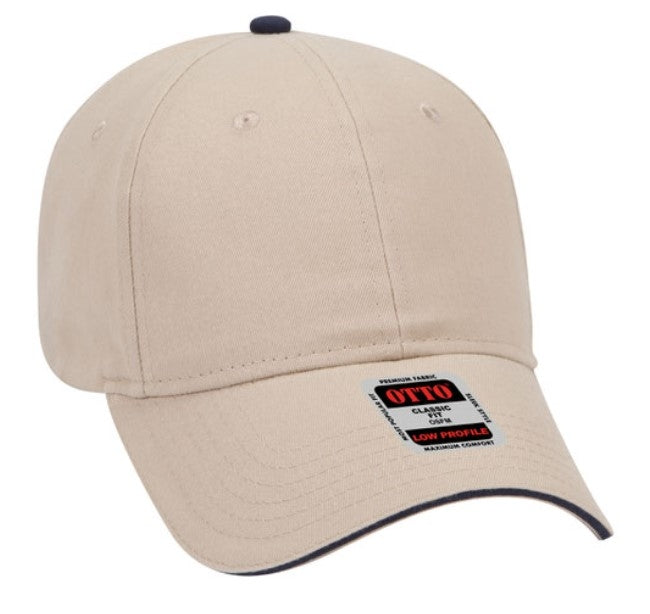 Blank Caps | Otto Brushed Cotton Twill Sandwich Visor Low Profile 23-430