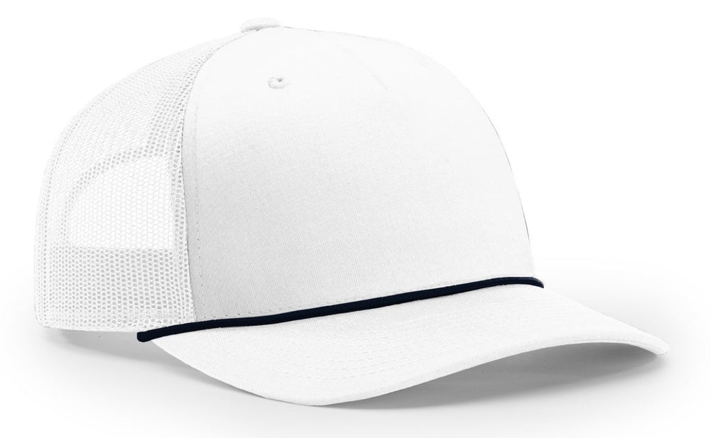 Richardson Seamless 5 Panel Roped Front Trucker Mesh Back Hat 112FPR