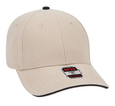 Blank Caps | Otto Brushed Cotton Twill Sandwich Visor Low Profile Pro Style 23-370