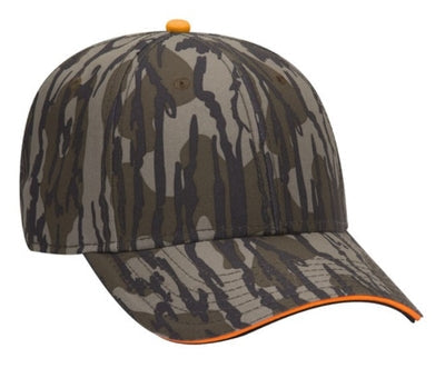 OTTO Cap Mossy Oak Superior Polyester Twill Sandwich Visor 171-1294