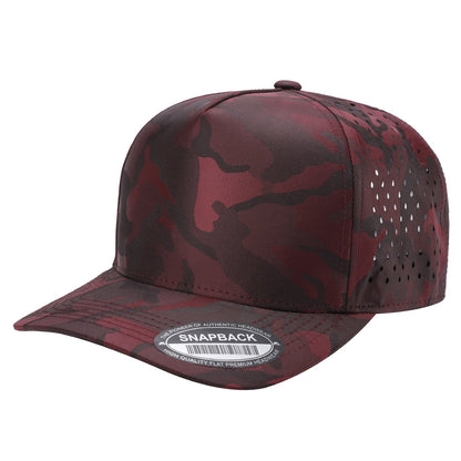 Premium Blank Hats TCCL-TC 5-Panel Tencel Laser Vented Snapback Hat