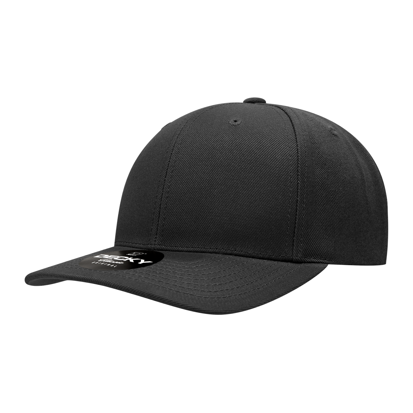 Decky-1015-6 Panel Mid Profile Structured Acrylic/Polyester Snapback