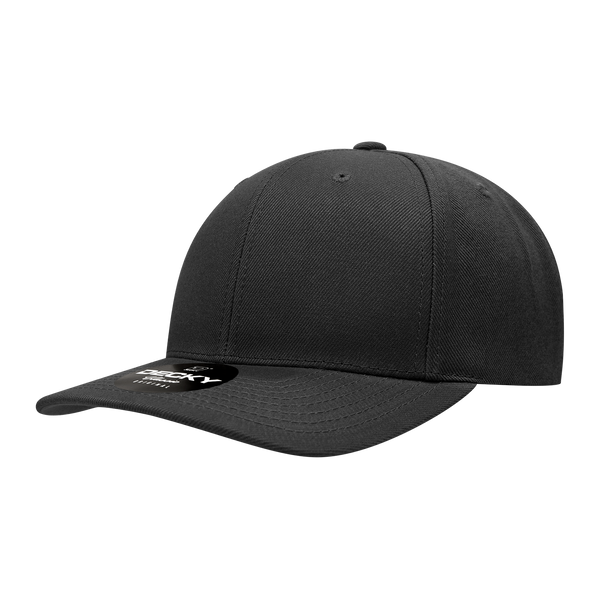 Decky-1015-6 Panel Mid Profile Structured Acrylic/Polyester Snapback