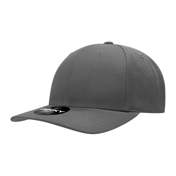 Decky-1015-6 Panel Mid Profile Structured Acrylic/Polyester Snapback