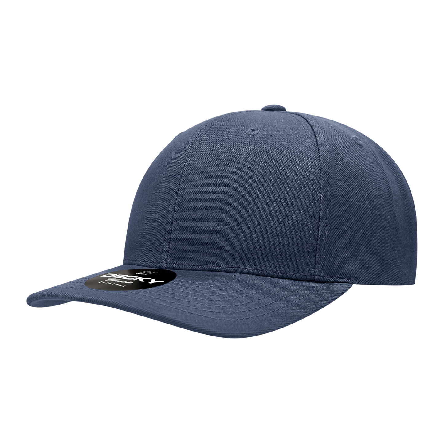 Decky-1015-6 Panel Mid Profile Structured Acrylic/Polyester Snapback