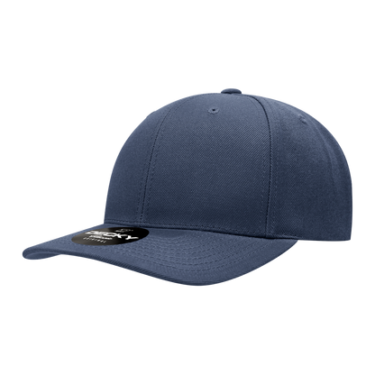 Decky-1015-6 Panel Mid Profile Structured Acrylic/Polyester Snapback