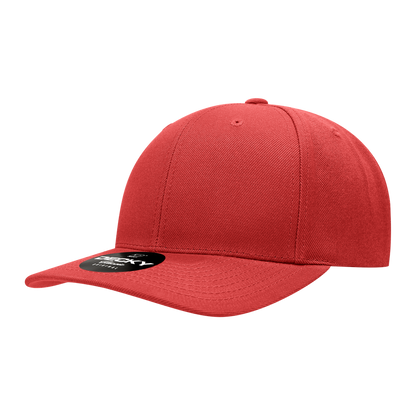Decky-1015-6 Panel Mid Profile Structured Acrylic/Polyester Snapback