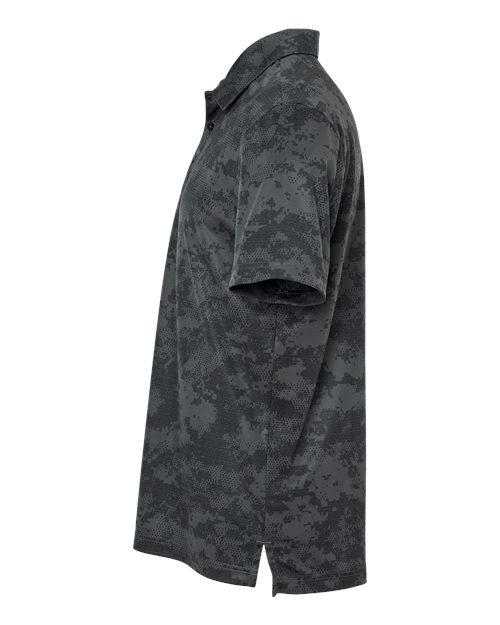 adidas A550 Men's All Over Camo Print Polo - Grey Six - DirectSide