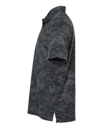 adidas A550 Men's All Over Camo Print Polo - Grey Six - DirectSide