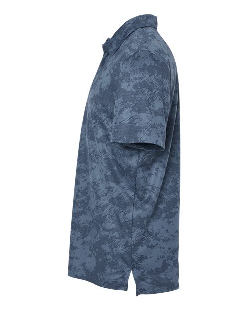 adidas A550 Men's All Over Camo Print Polo - Tech Ink - DirectSide