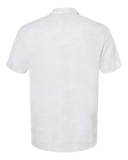 adidas A550 Men's All Over Camo Print Polo - White - Back