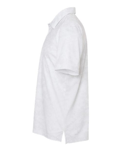adidas A550 Men's All Over Camo Print Polo - White - DirectSide