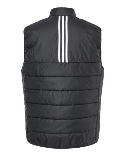 adidas A572 Men's Puffer Full-Zip Vest - Black - Back
