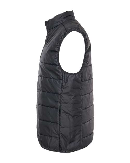 adidas A572 Men's Puffer Full-Zip Vest - Black - DirectSide
