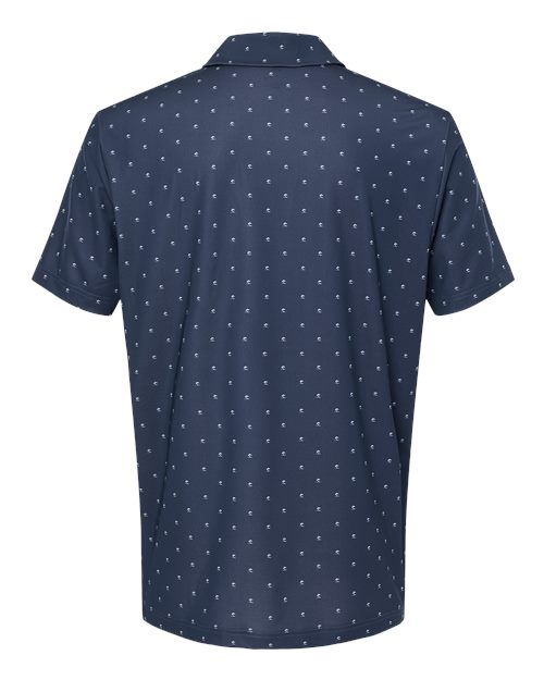 adidas A574 Men's Ultimate365 Pine Tree Polo - Collegiate Navy/ White - Back