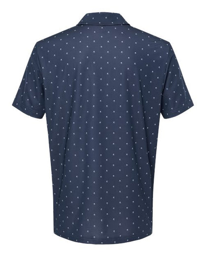 adidas A574 Men's Ultimate365 Pine Tree Polo - Collegiate Navy/ White - Back