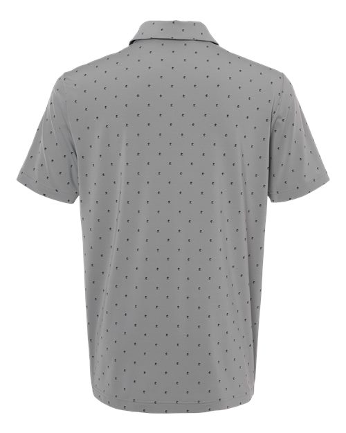 adidas A574 Men's Ultimate365 Pine Tree Polo - Grey Three/ Black - Back