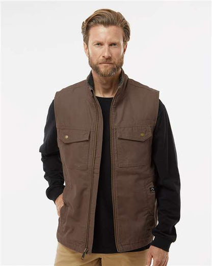 DRI DUCK 5068 Men's Trek Canyon Cloth™ Vest - Tobacco - OnModelFront