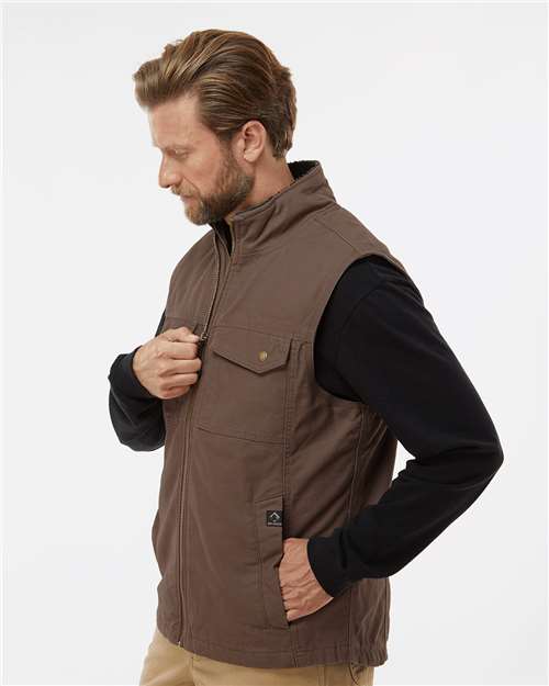 DRI DUCK 5068 Men's Trek Canyon Cloth™ Vest - Tobacco - OnModelSide