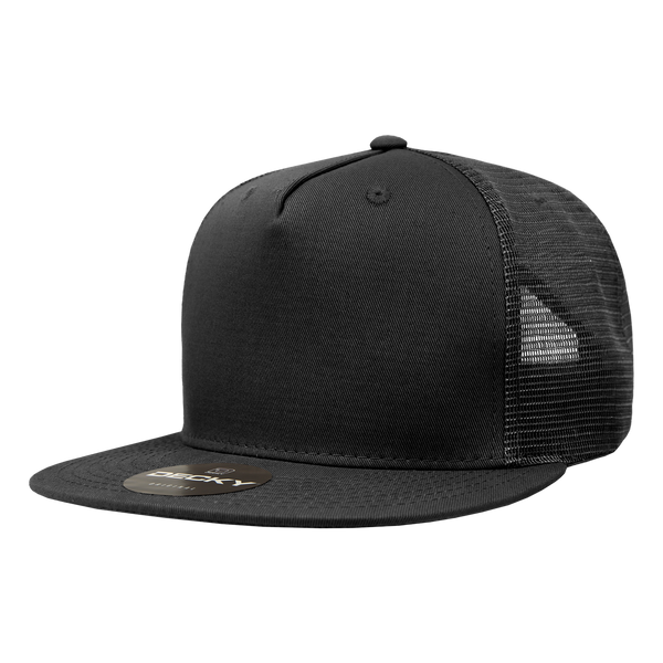Decky-1040-5 Panel High Profile Structured Cotton Blend Trucker