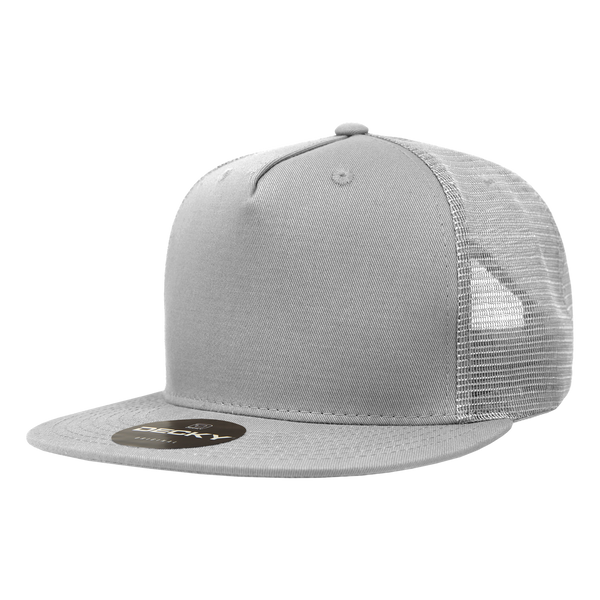 Decky-1040-5 Panel High Profile Structured Cotton Blend Trucker