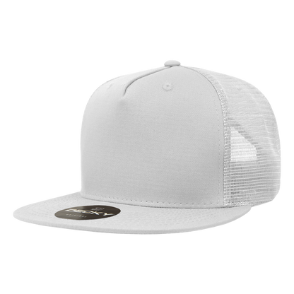 Decky-1040-5 Panel High Profile Structured Cotton Blend Trucker