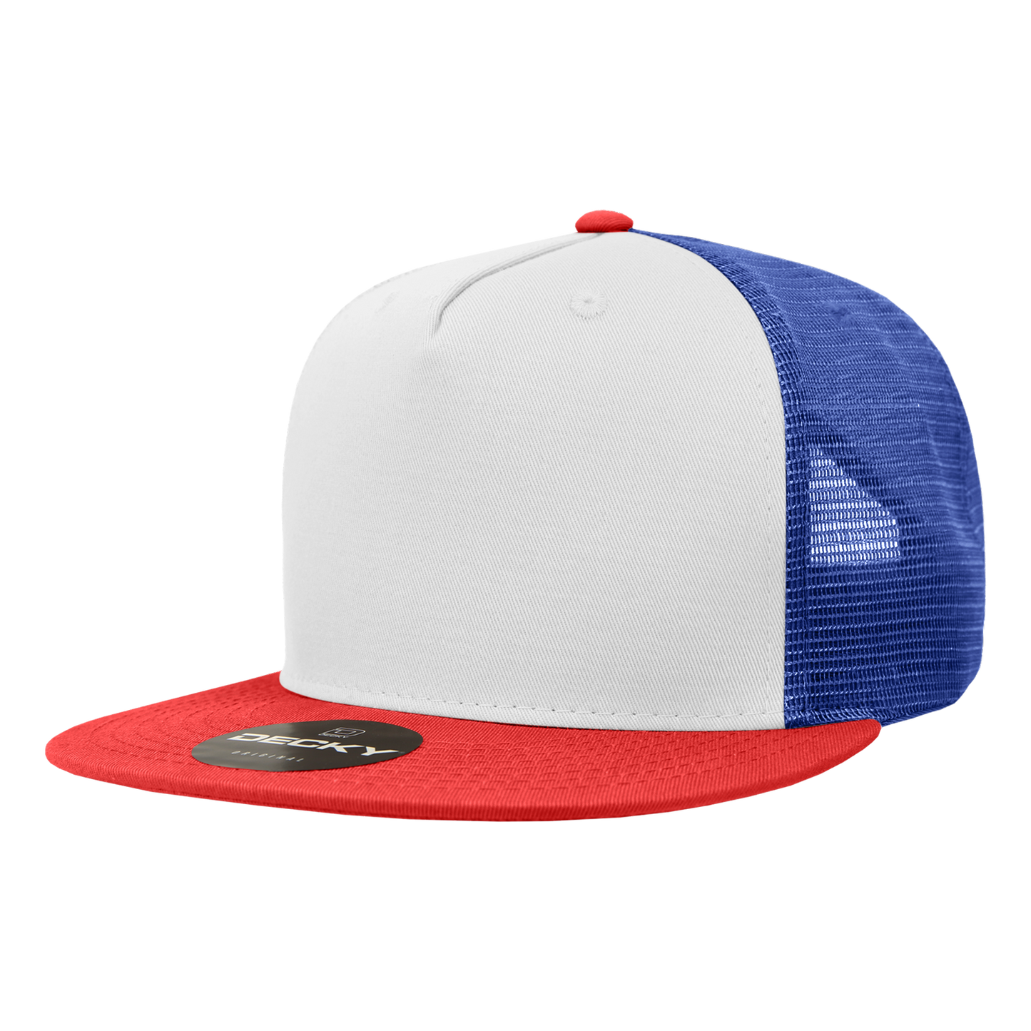 Decky-1040-5 Panel High Profile Structured Cotton Blend Trucker