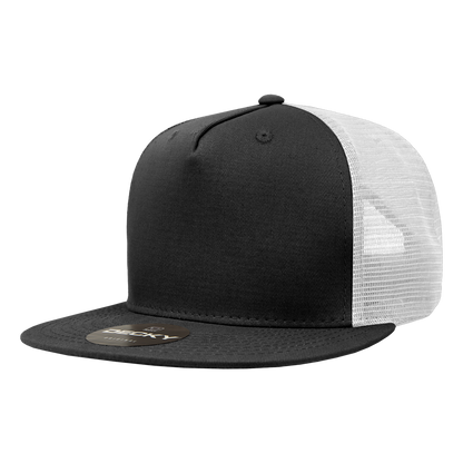 Decky-1040-5 Panel High Profile Structured Cotton Blend Trucker