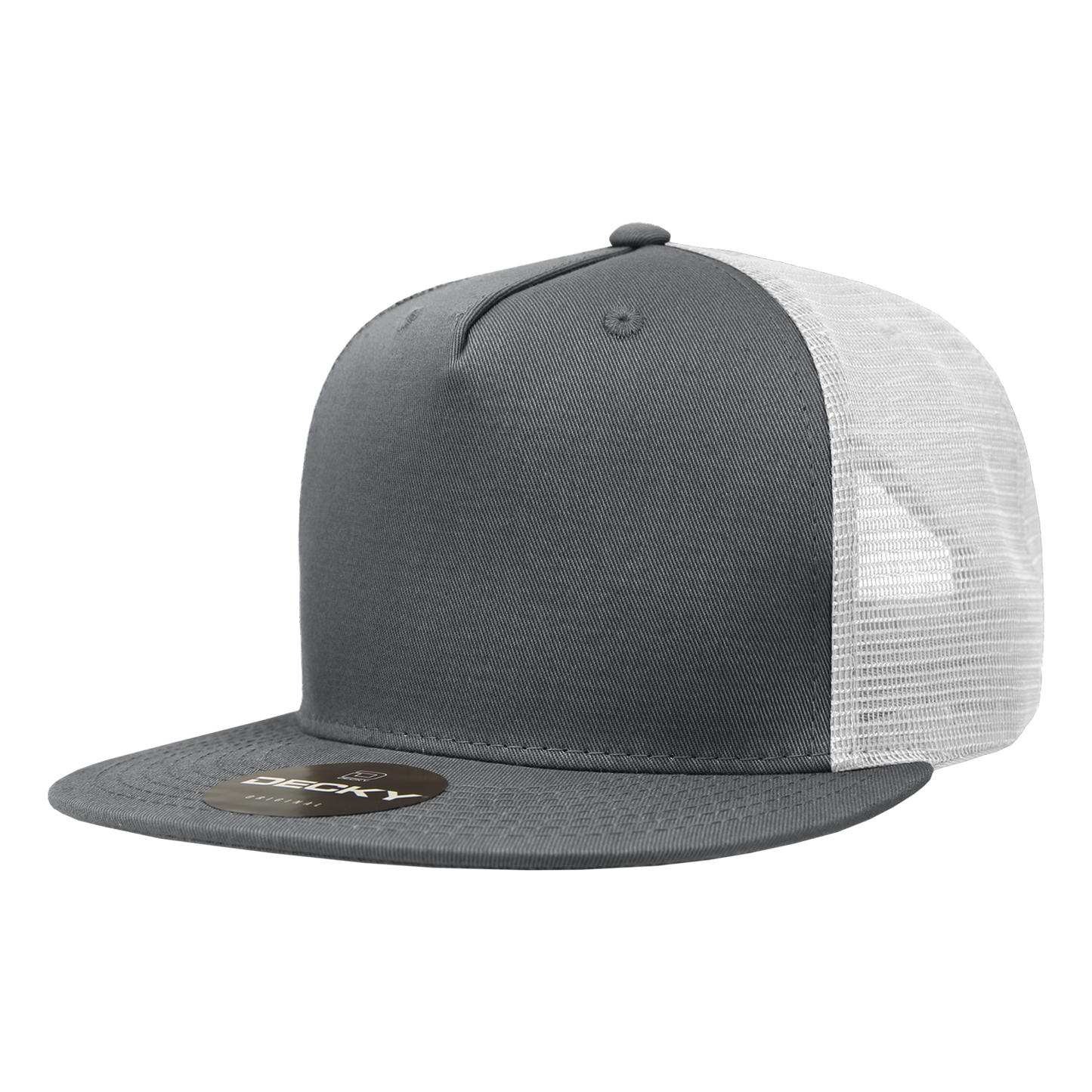 Decky-1040-5 Panel High Profile Structured Cotton Blend Trucker