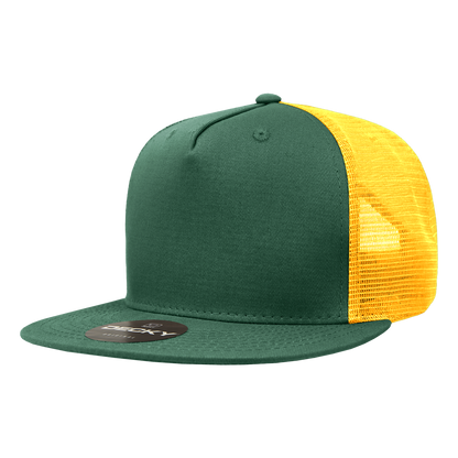 Decky-1040-5 Panel High Profile Structured Cotton Blend Trucker