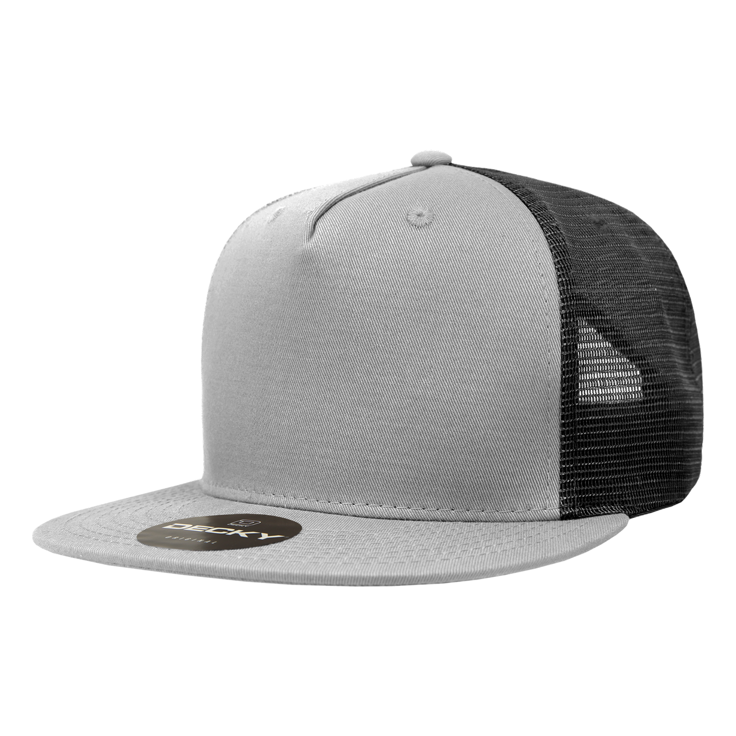 Decky-1040-5 Panel High Profile Structured Cotton Blend Trucker