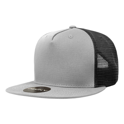 Decky-1040-5 Panel High Profile Structured Cotton Blend Trucker