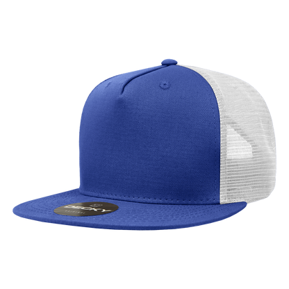 Decky-1040-5 Panel High Profile Structured Cotton Blend Trucker