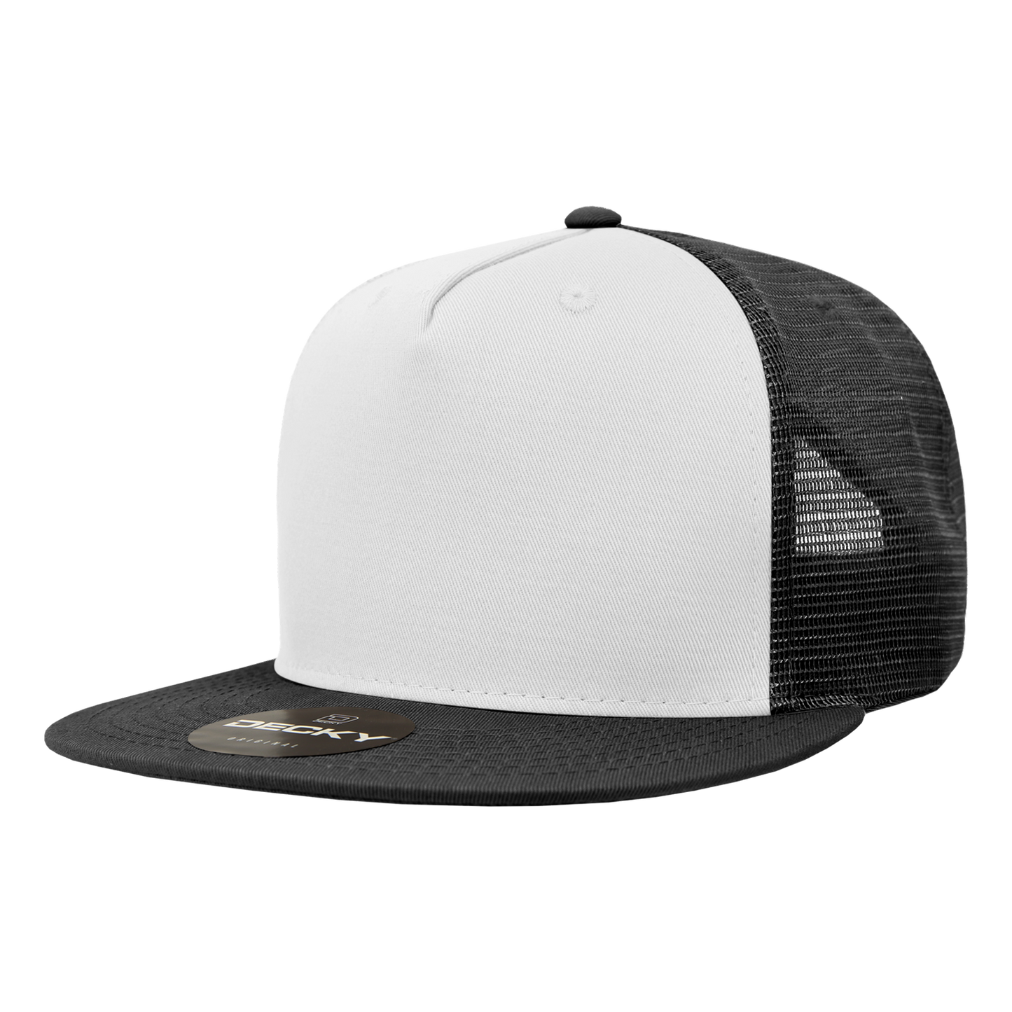 Decky-1040-5 Panel High Profile Structured Cotton Blend Trucker