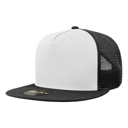 Decky-1040-5 Panel High Profile Structured Cotton Blend Trucker
