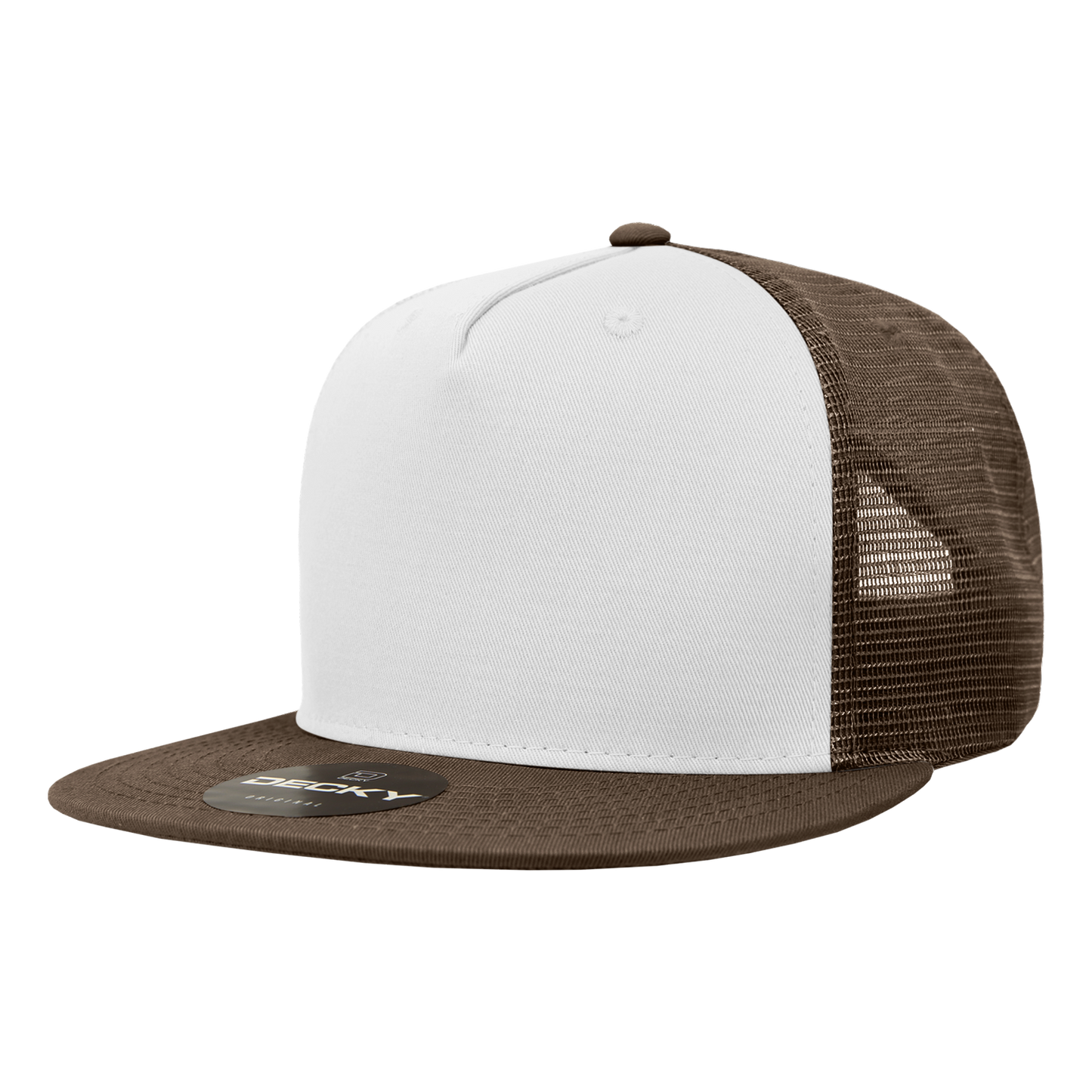 Decky-1040-5 Panel High Profile Structured Cotton Blend Trucker