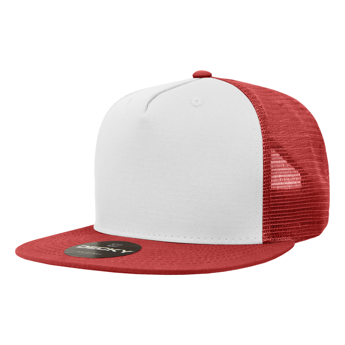 Decky-1040-5 Panel High Profile Structured Cotton Blend Trucker