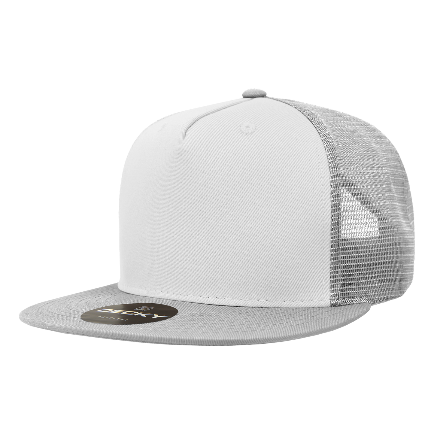 Decky-1040-5 Panel High Profile Structured Cotton Blend Trucker