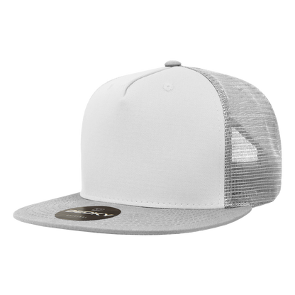 Decky-1040-5 Panel High Profile Structured Cotton Blend Trucker