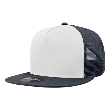 Decky-1040-5 Panel High Profile Structured Cotton Blend Trucker