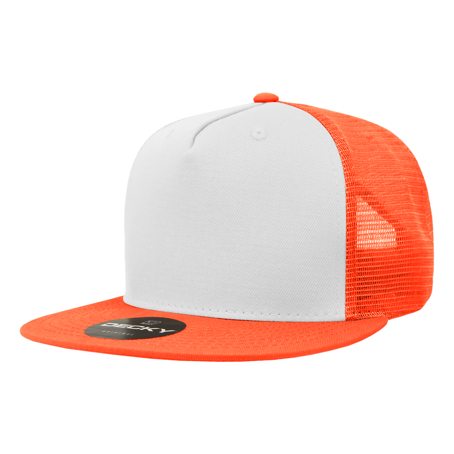 Decky-1040-5 Panel High Profile Structured Cotton Blend Trucker